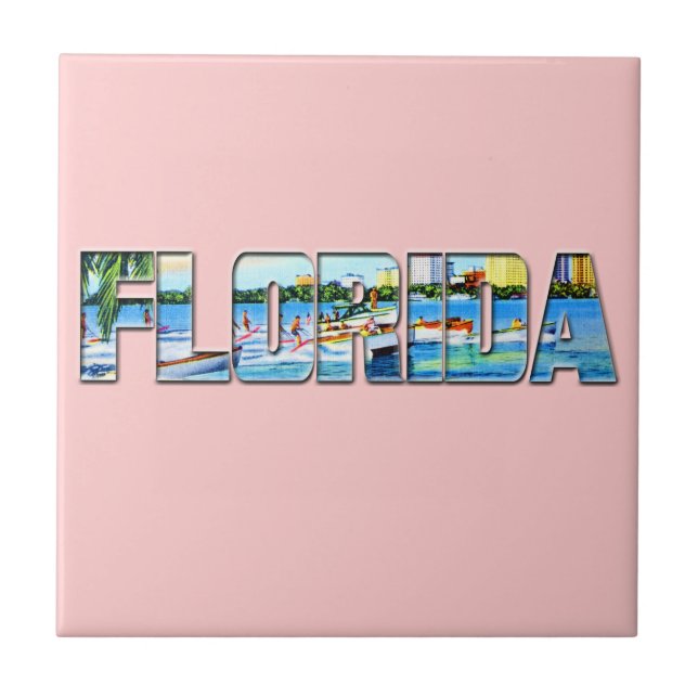 Vintage Florida Kakelplatta (Framsidan)
