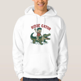 Vintage Florida Kitsch Ridder Gator Retro Alligato Hoodie
