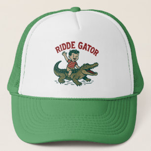 Vintage Florida Kitsch Ridder Gator Retro Alligato Keps