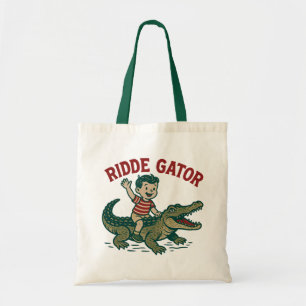 Vintage Florida Kitsch Ridder Gator Retro Alligato Tygkasse