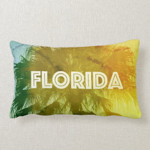 Vintage Florida Lumbar Pillow Lumbarkudde