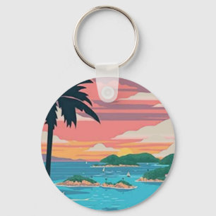Vintage Florida Nycklar Keychain Nyckelring