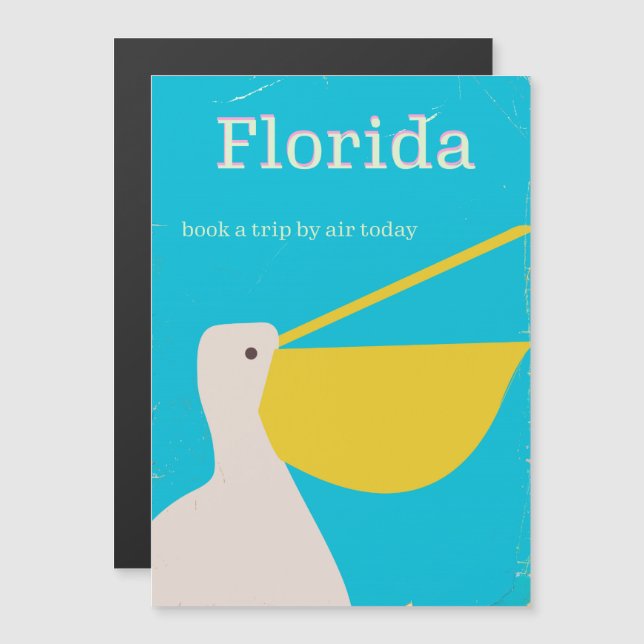 Vintage Florida Pelican-resemapp (Fram/baksida)
