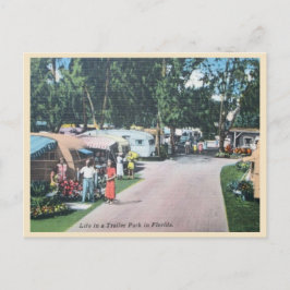 Vintage Florida Trailer Park Vykort