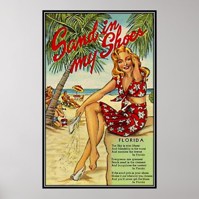 Vintage Florida, USA Poster (Framsidan)