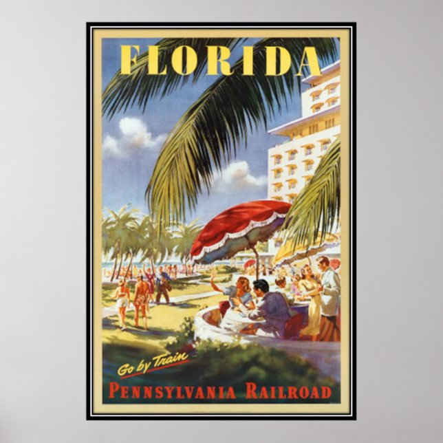 Vintage Florida, USA Poster (Framsidan)