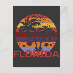 Vintage Florida USA Summer Beach Vykort