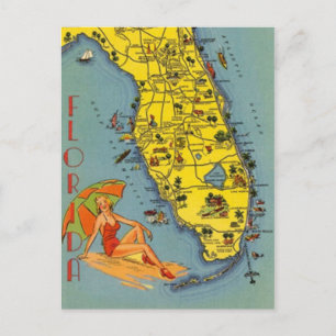 Vintage Florida, USA Vykort