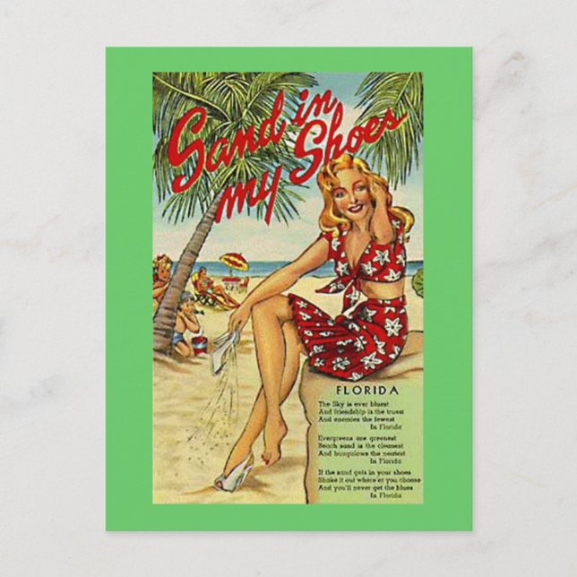 Vintage Florida, USA Vykort (Framsida)