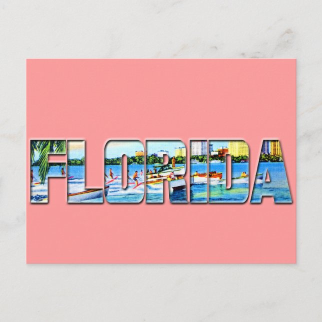 Vintage Florida Vykort (Framsida)