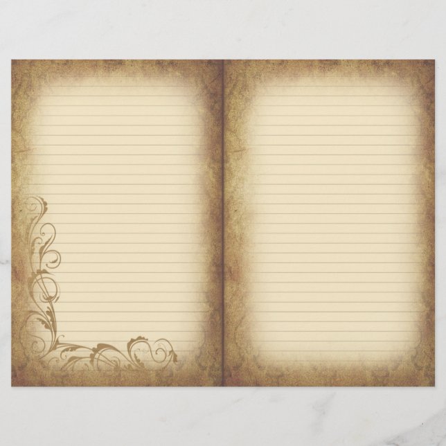 Vintage Floury Gamla Journal Papper (Framsida)