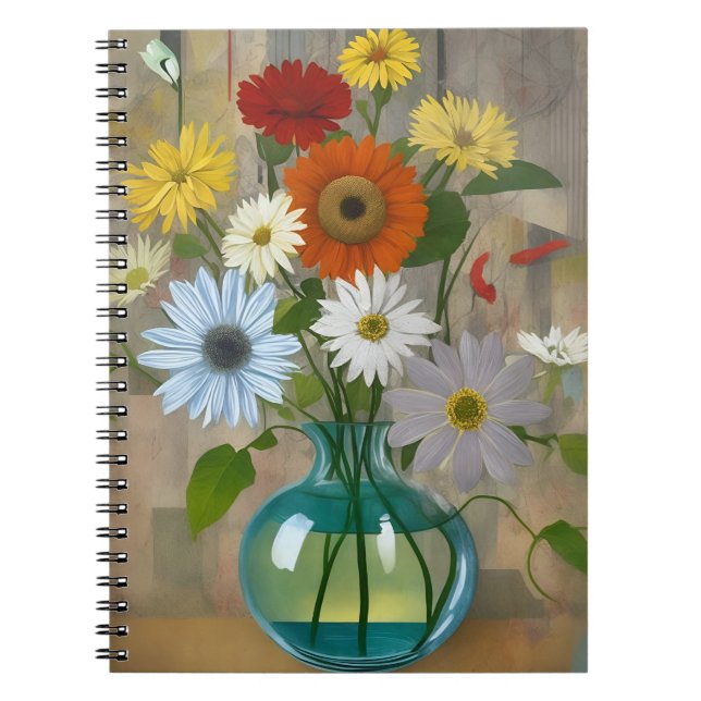 vintage flower 1 anteckningsbok (Framsidan)