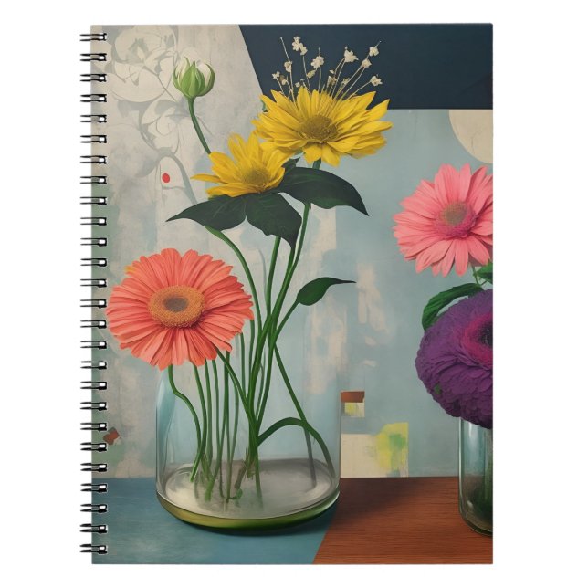 vintage flower 2 anteckningsbok (Framsidan)