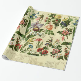 Vintage Flower Botanicals Presentpapper