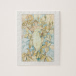 Vintage Flower Fairy Pussel<br><div class="desc">Den vismliknande konstlitografen art nouveau stil,  som innehåller gult i blek med rosenknoppar och löv av Laura Coombs Backe.</div>