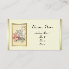 Vintage Flower Fairy Visitkort