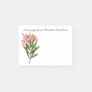Vintage Flowers anpassningsbar Post IT, anmärkning Post-it Block