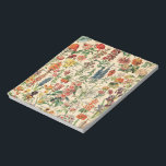 Vintage Flowers av Adolphe Millot Anteckningsblock<br><div class="desc">Vintage Flowers av Adolphe Millot. Besök min butik om du vill ha mer intressant design och fler valmöjligheter för färg => zazzle.com/colorfulworld*</div>