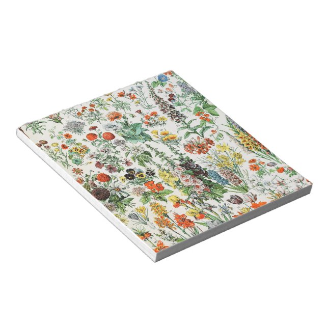 Vintage Flowers av Adolphe Millot Anteckningsblock (Vinklad)
