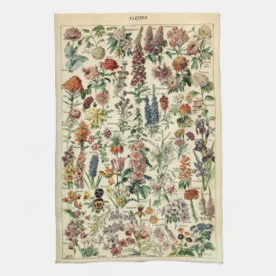 Vintage Flowers av Adolphe Millot Kökshandduk