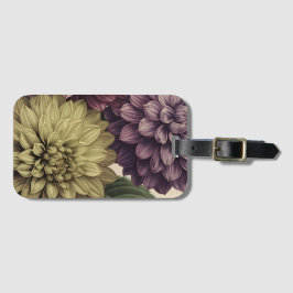 Vintage Flowers Bagagebricka