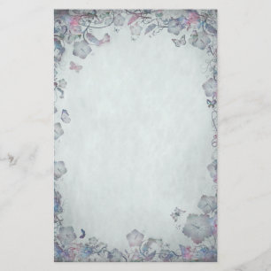 Vintage Flowers & Butterfly's Bröllop Brevpapper