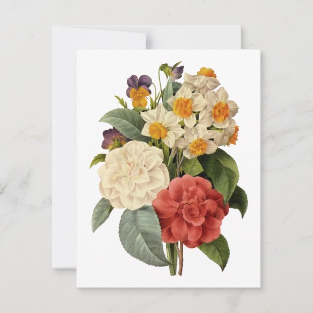 Vintage Flowers, Camellias och Narcissus, Redoute (Framsida)