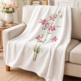 Vintage Flowers - Centaurium av Mary Vaux Walcott Fleecefilt