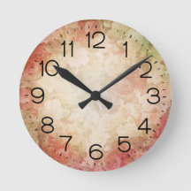 Vintage Flowers Clock