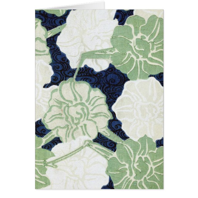 Vintage Flowers design Hälsningskort (Framsidan)