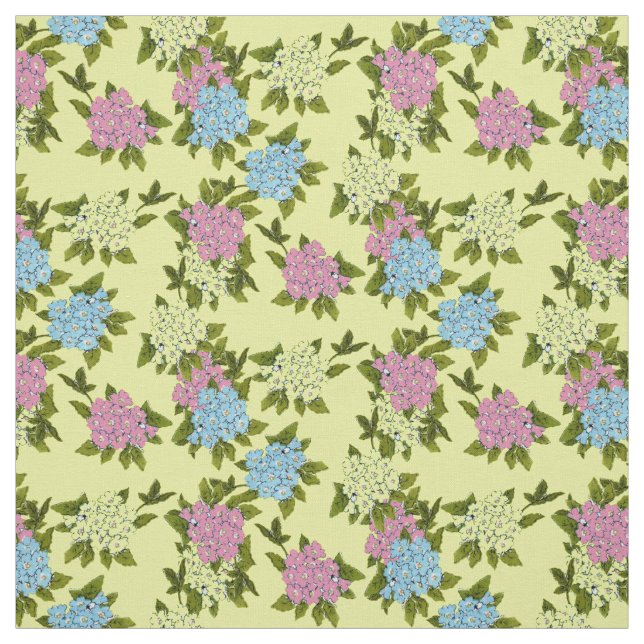 Vintage Flowers Fabric Tyg (Provkarta)