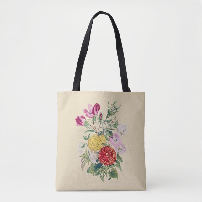 Vintage Flowers III Tygkasse (Framsida)