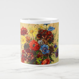 Vintage Flowers in a Vas (1910) by Odilon Redon Jumbo Mugg