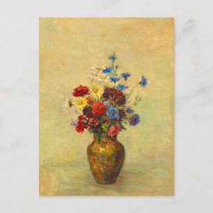 Vintage Flowers in a Vas (1910) by Odilon Redon Vykort
