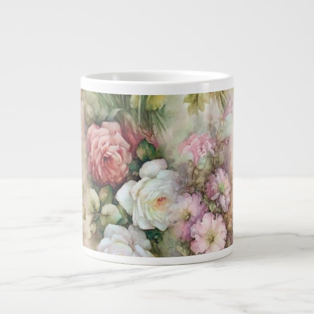 Vintage Flowers Jumbo Mugg (Framsidan)