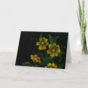 Vintage Flowers Kort