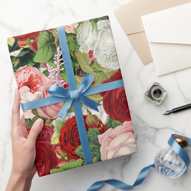 Vintage Flowers Presentpapper (Gifting)