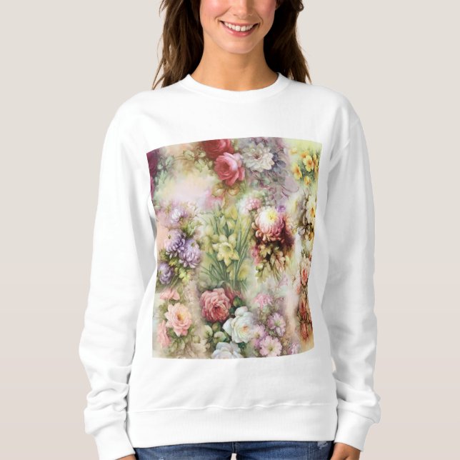 Vintage Flowers T Shirt (Framsida)