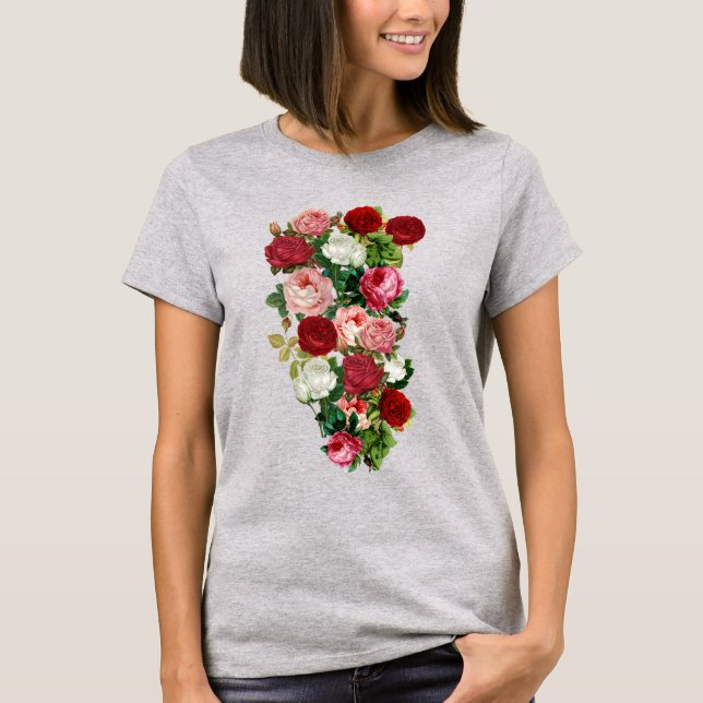Vintage Flowers T Shirt (Framsida)