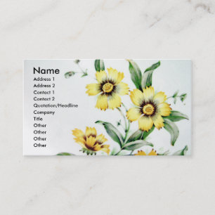 Vintage Flowers Visitkort