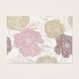 Vintage Flowers Visitkort