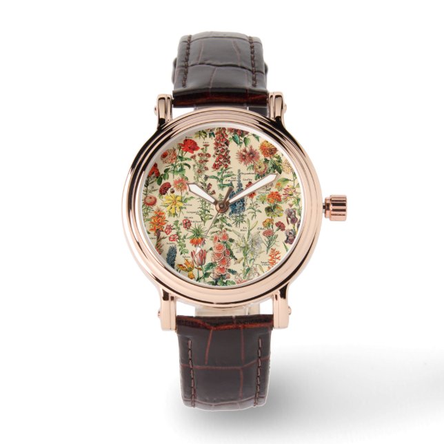 Vintage Flowers Watch Armbandsur (Framsida)