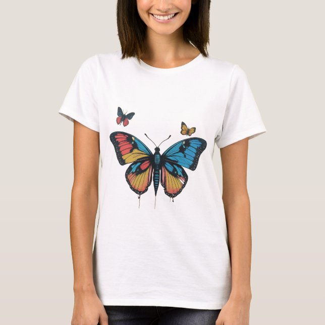 Vintage Flutter T Shirt (Framsida)