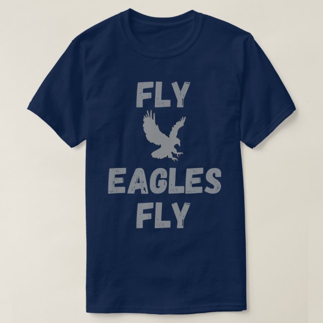 Vintage Fly Eagles Fly T Shirt (Design framsida)