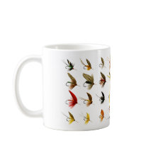 Vintage Fly Fishing Trout Flies Mugg