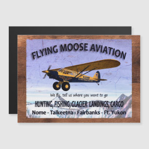 Vintage flygande älg flygskylt
