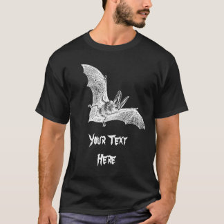 Vintage Flygande Fladdermus Gothisk Vampyr T Shirt