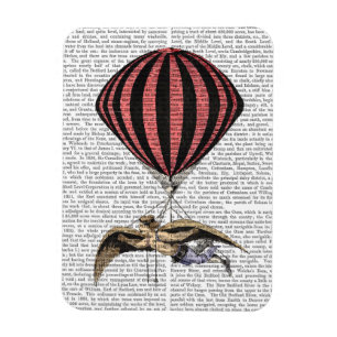 Vintage flygande Maskin Magnet