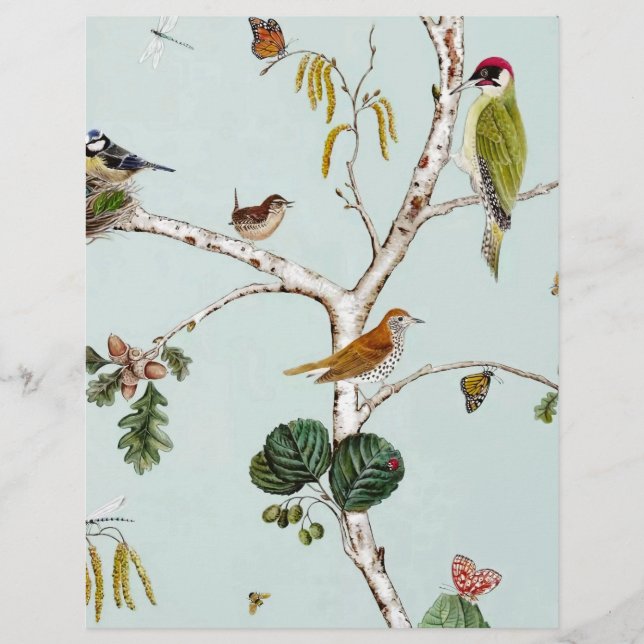 Vintage-flygande varelser origami papper (Framsida)