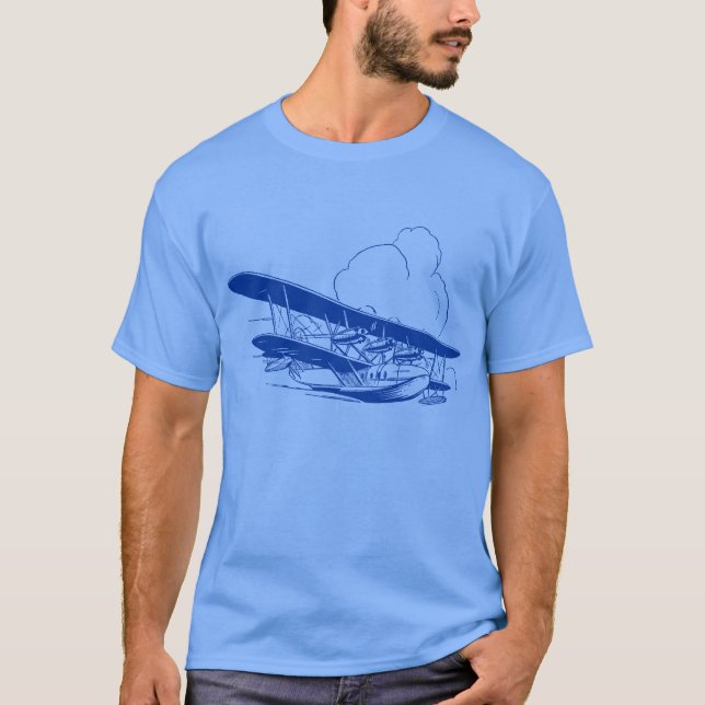 Vintage flygbåt tee shirt (Framsida)